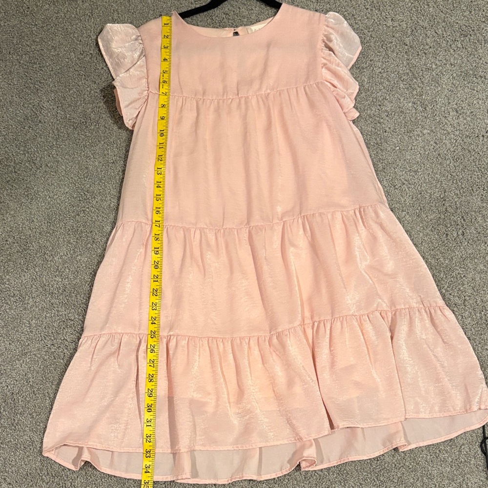 Altar'd state babydoll tiered pink Dress size M - Picture 5 of 6
